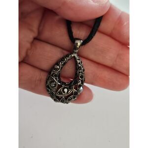 **Sale** Lia Sophia "Mon Cheri" cut crystals necklace 16-19"